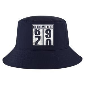 70th Birthday Funny Gift Oldometer 6970 Cool Comfort Performance Bucket Hat