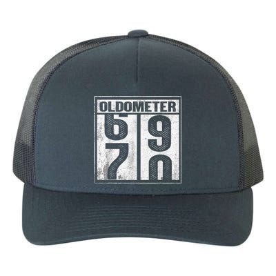 70th Birthday Funny Gift Oldometer 6970 Yupoong Adult 5-Panel Trucker Hat