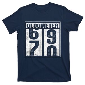 70th Birthday Funny Gift Oldometer 6970 T-Shirt