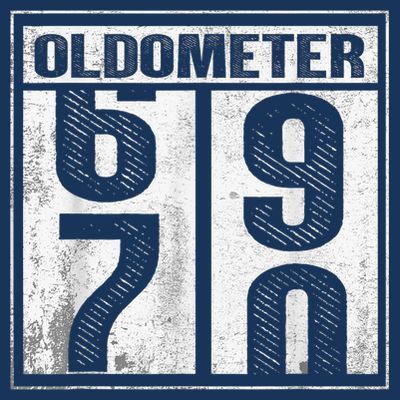 70th Birthday Funny Gift Oldometer 6970 T-Shirt