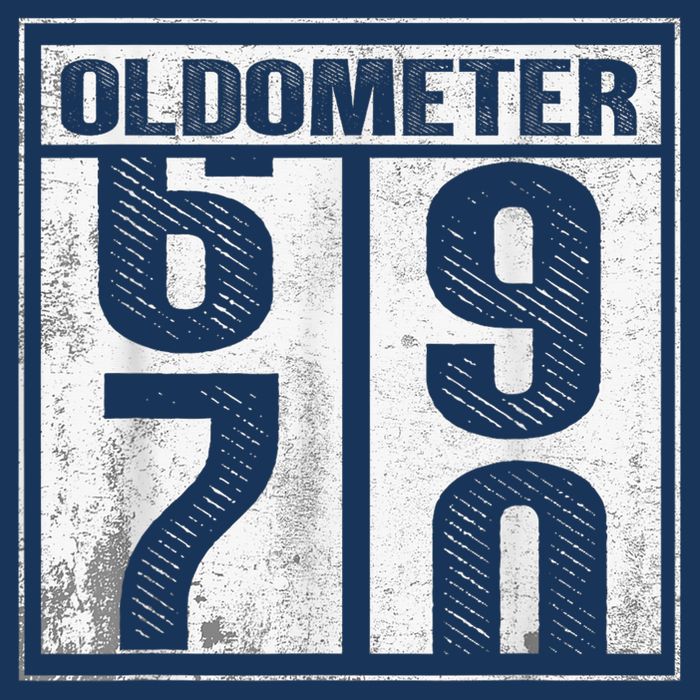 70th Birthday Funny Gift Oldometer 6970 Tall T-Shirt