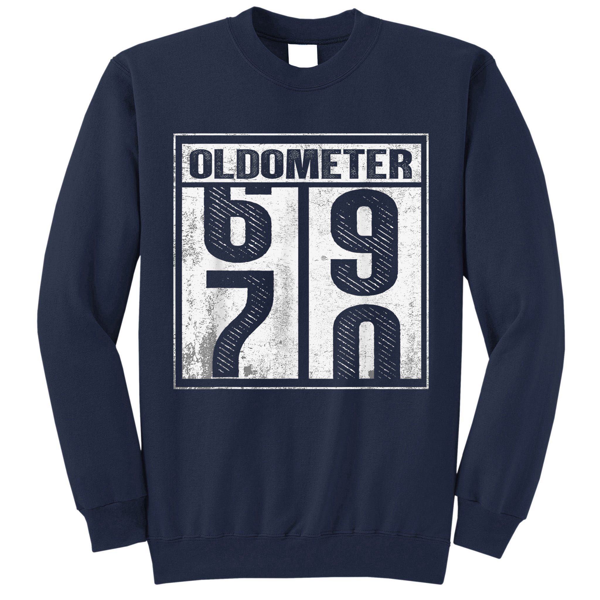 70th Birthday Funny Gift Oldometer 6970 Tall Sweatshirt