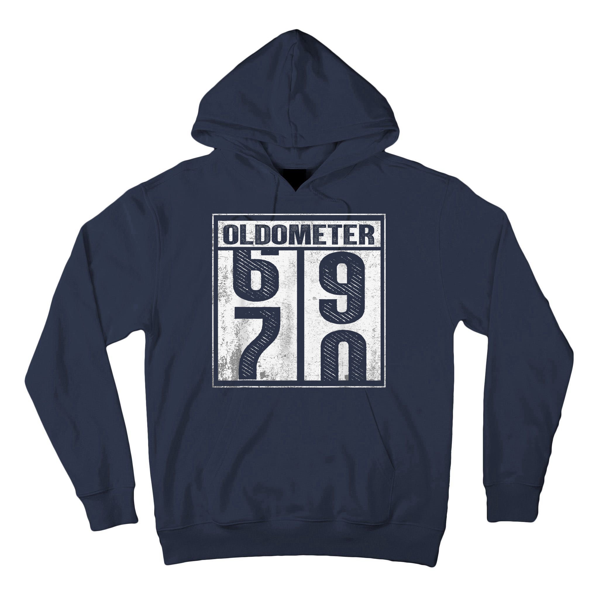 70th Birthday Funny Gift Oldometer 6970 Tall Hoodie
