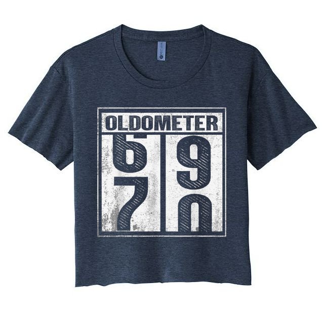 70th Birthday Funny Gift Oldometer 6970 Crop Top