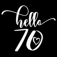 70th Birthday For  Hello 70 Seventy 70 Years Old Cute 16 in Basic Backpack