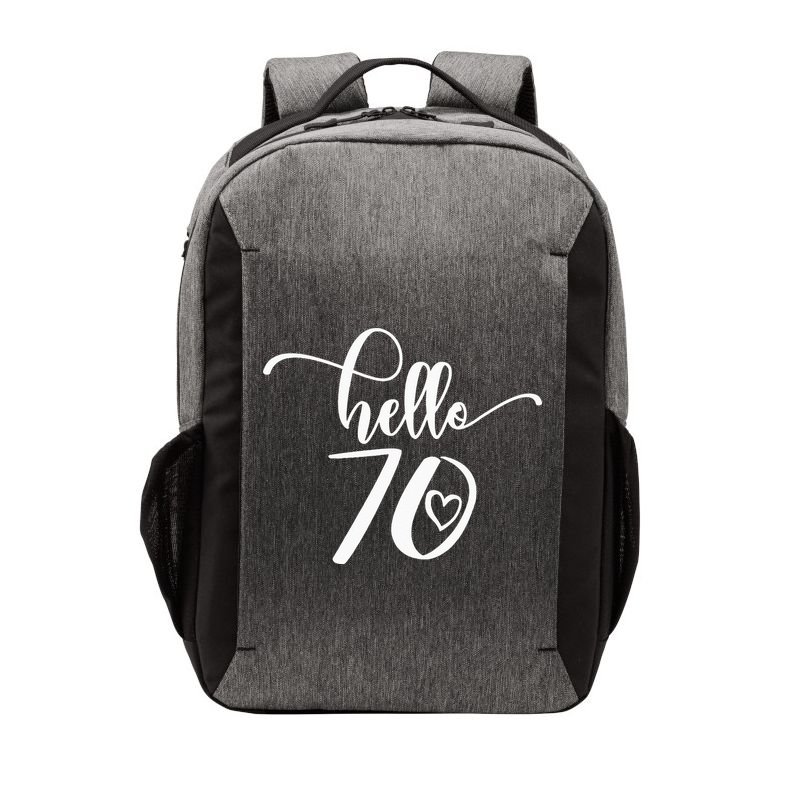70th Birthday For  Hello 70 Seventy 70 Years Old Cute Vector Backpack