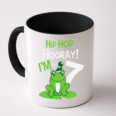 7th Birthday Frog Funny Party 7 Year Old Mug