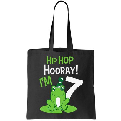 7th Birthday Frog Funny Party 7 Year Old Bag