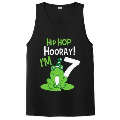 7th Birthday Frog Funny Party 7 Year Old PosiCharge Competitor Tank