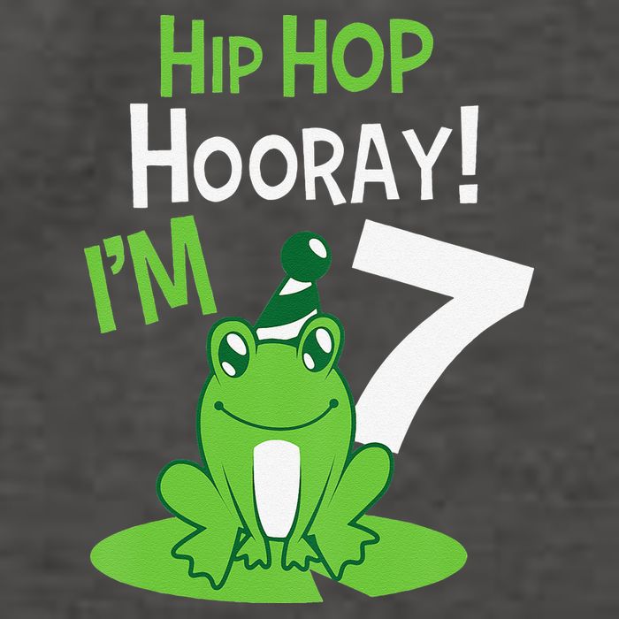 7th Birthday Frog Funny Party 7 Year Old Vector Backpack