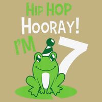 7th Birthday Frog Funny Party 7 Year Old Cooling Performance Crew T-Shirt