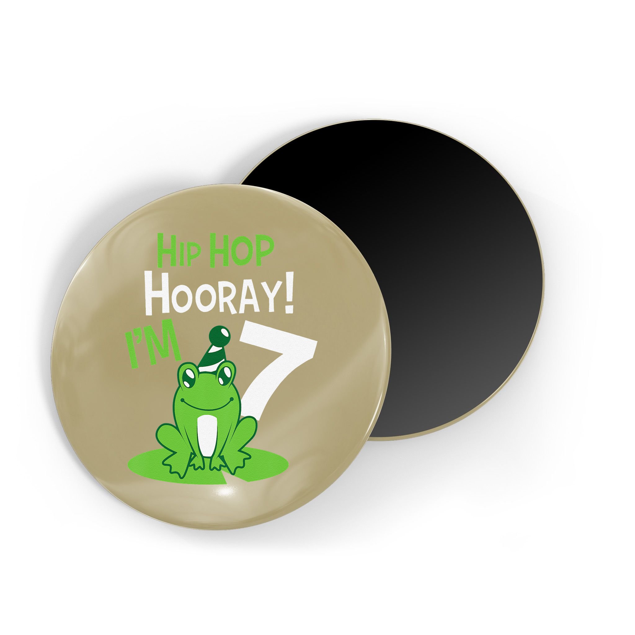 7th Birthday Frog Funny Party 7 Year Old Magnet