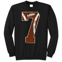 7th Birthday Football Lovers Bdy Boy 7 Year Old Girl Sweatshirt