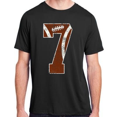 7th Birthday Football Lovers Bdy Boy 7 Year Old Girl Adult ChromaSoft Performance T-Shirt