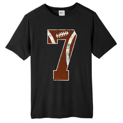 7th Birthday Football Lovers Bdy Boy 7 Year Old Girl Tall Fusion ChromaSoft Performance T-Shirt