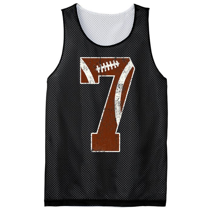 7th Birthday Football Lovers Bdy Boy 7 Year Old Girl Mesh Reversible Basketball Jersey Tank