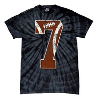 7th Birthday Football Lovers Bdy Boy 7 Year Old Girl Tie-Dye T-Shirt