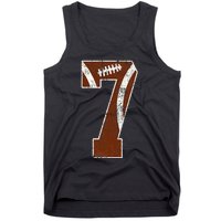 7th Birthday Football Lovers Bdy Boy 7 Year Old Girl Tank Top