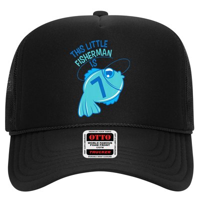 7th Birthday Fishing Fish 7 Year Old Trucker Hat