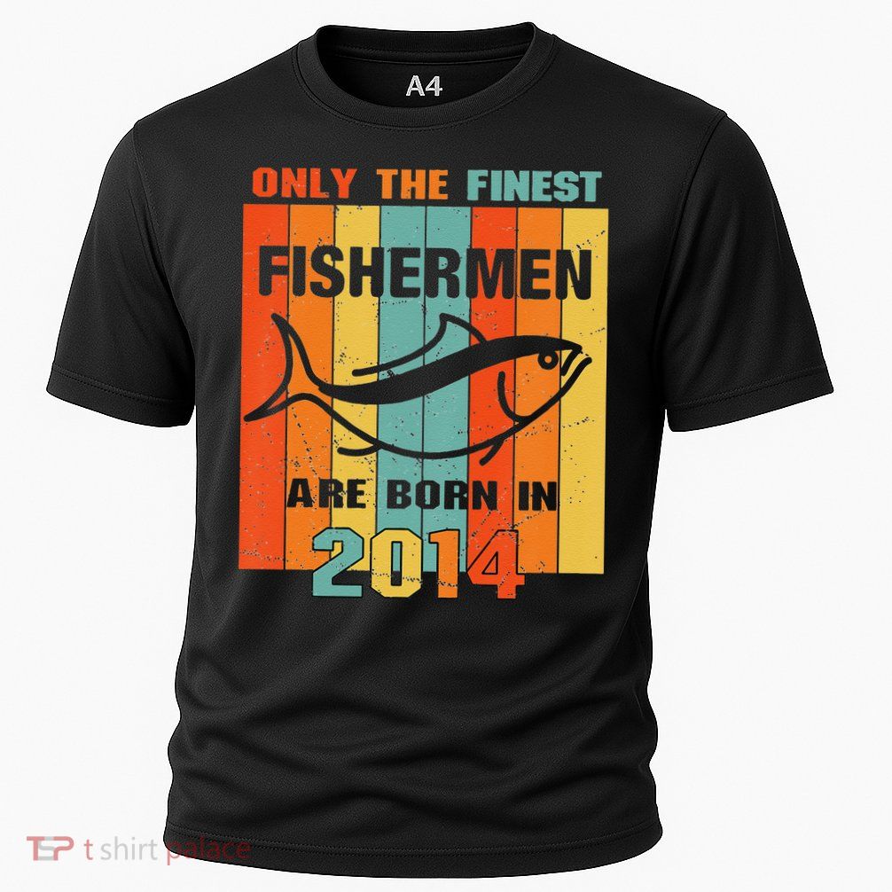7th Birthday Gift For 7 Year Old Fishing Fishermen 2014 Performance Shirt