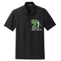 7th Birthday Golfer Seven Year Old Golf Player Dry Zone Grid Polo