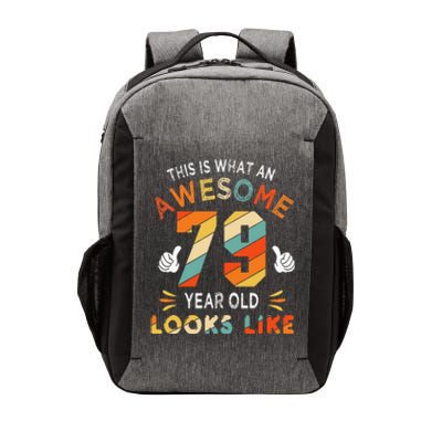 79th Birthday Gifts 79 Years Old looks Like Funny 79th Bday Vector Backpack