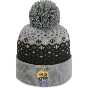 70th Birthday Gift Awesome Since March 1953 The Baniff Cuffed Pom Beanie