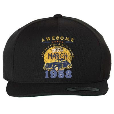 70th Birthday Gift Awesome Since March 1953 Wool Snapback Cap