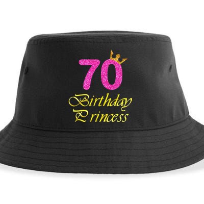 70th Birthday Gift Princess For 70 Years Old Sustainable Bucket Hat