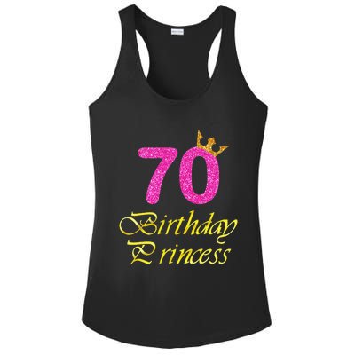 70th Birthday Gift Princess For 70 Years Old Ladies PosiCharge Competitor Racerback Tank