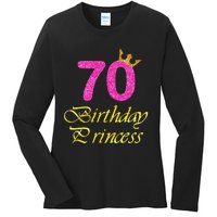 70th Birthday Gift Princess For 70 Years Old Ladies Long Sleeve Shirt