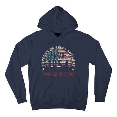 70th Birthday Gift Vintage Born 1954 Turning 70 Year Old Hoodie