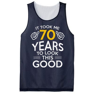 70th Birthday Gift Took Me 70 Years 70 Year Old Mesh Reversible Basketball Jersey Tank