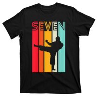 7th Birthday Gift Karate Retro Taekwondo Martial T-Shirt