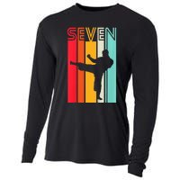 7th Birthday Gift Karate Retro Taekwondo Martial Cooling Performance Long Sleeve Crew