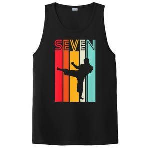 7th Birthday Gift Karate Retro Taekwondo Martial PosiCharge Competitor Tank