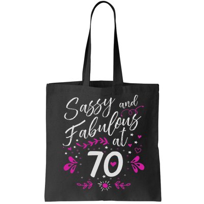 70th Birthday Gift Sassy & Fabulous 70 Year Old Bag