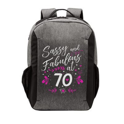 70th Birthday Gift Sassy & Fabulous 70 Year Old Vector Backpack