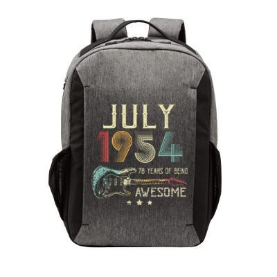 70th Birthday Guitar Lover Vintage July 1954 70 Year Old Vector Backpack