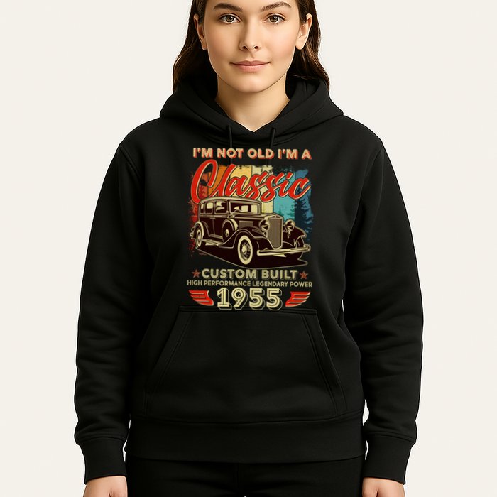 70th Birthday Im Not Old Im A Classic 1955 Custom Built Hoodie