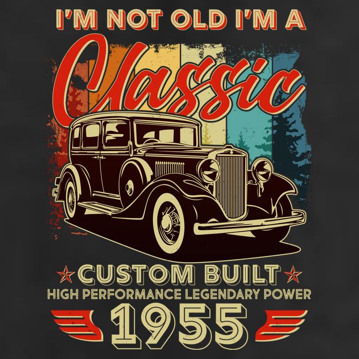 70th Birthday Im Not Old Im A Classic 1955 Custom Built 25L Jumbo Tote