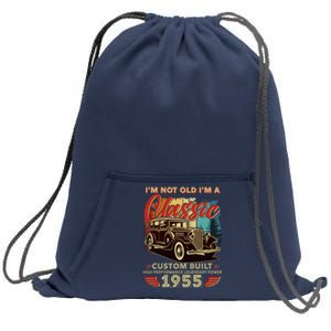 70th Birthday Im Not Old Im A Classic 1955 Custom Built Sweatshirt Cinch Pack Bag