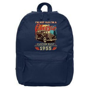 70th Birthday Im Not Old Im A Classic 1955 Custom Built 16 in Basic Backpack