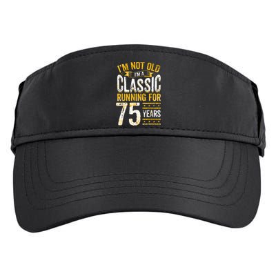 75th Birthday I 75 Year Old Classic Adult Drive Performance Visor