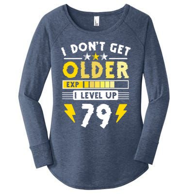 79th Birthday I Dont Get Older I Level Up 79 Years Gift Women's Perfect Tri Tunic Long Sleeve Shirt