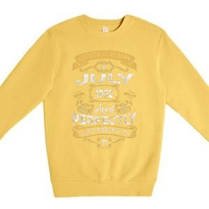 71th Birthday Legends Were Born In July 1952 Premium Crewneck Sweatshirt