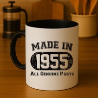 70th Birthday Made In 1955 All Genuine Parts Mug