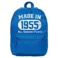 70th Birthday Made In 1955 All Genuine Parts 16 in Basic Backpack