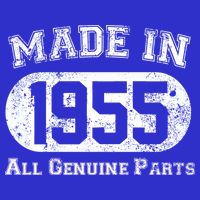70th Birthday Made In 1955 All Genuine Parts 16 in Basic Backpack