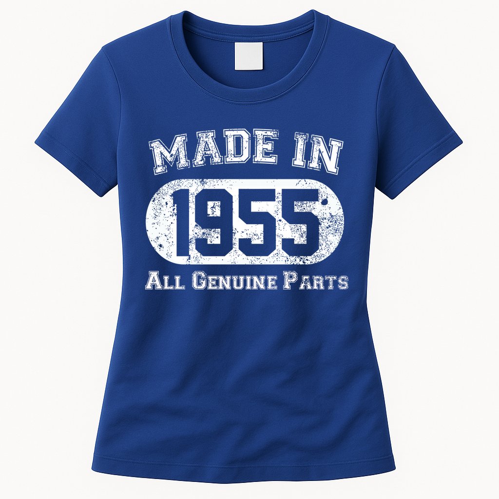 70th Birthday Made In 1955 All Genuine Parts Womens T-Shirt